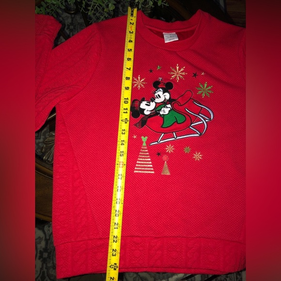 Mickey & Minnie Mouse sleigh pullover sweater - Picture 7 of 13